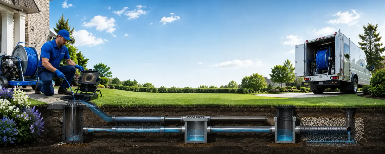 Outdoor drain cleaning information for Middletown, IL